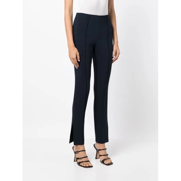 Cinq à Sept Pants - Cinq a Sept Brianne Pant Women's 0 Black Side Slit Office Tailored Minimal Chic